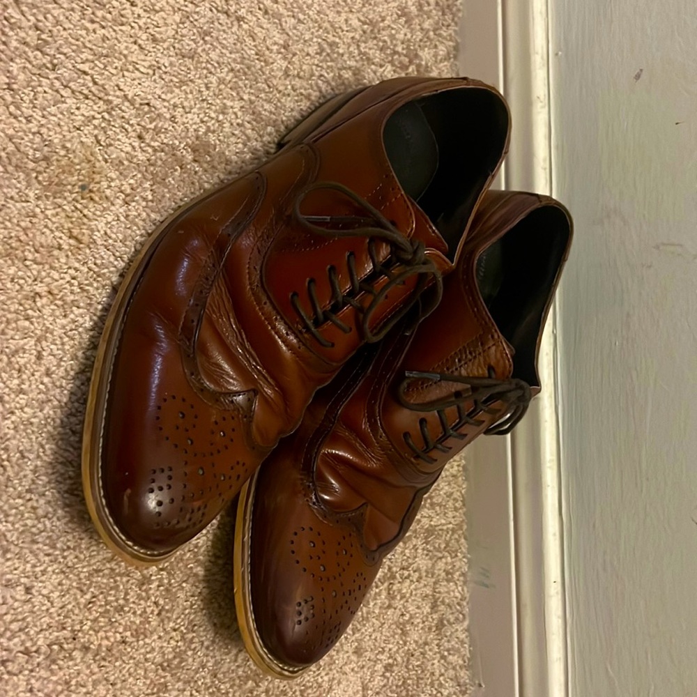 Dress shoes condition- used size- 10 color dark brown